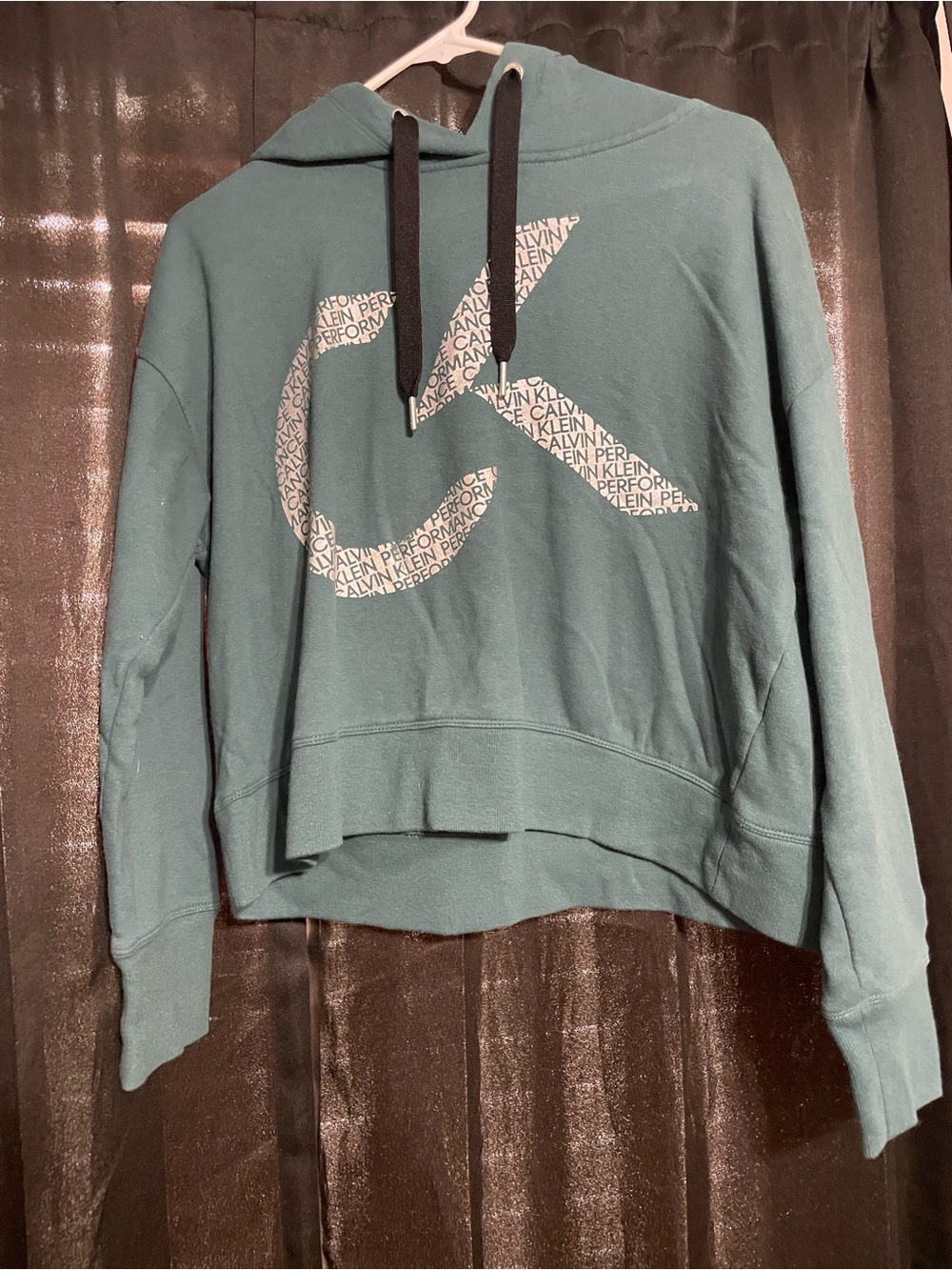 Calvin Klein Teal Green Women's Hooded Pullover